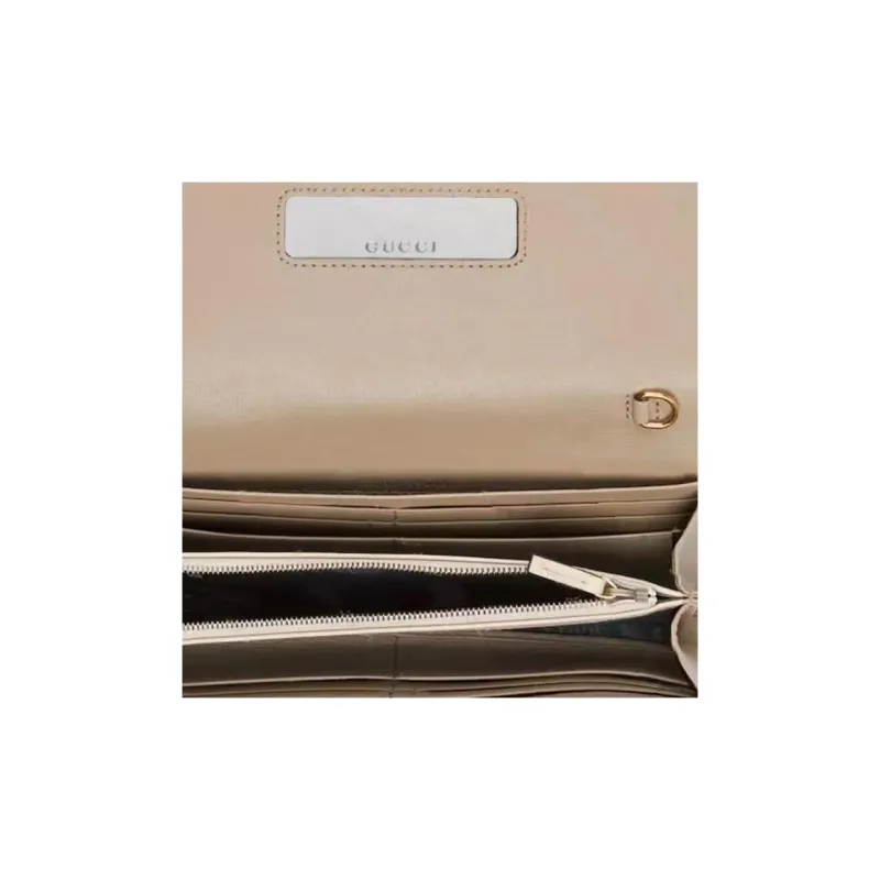 GUCCI WocDiana Bamboo Leather Shoulder Bag Crossbody Bag Wallet Mini Women's Elephant Gray-4