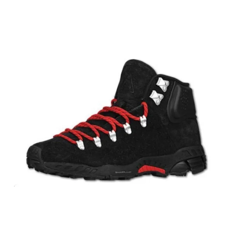 Nike Zoom Meriwether Shock Absorbers With Slip Resistant Features Mid Top Outdoor Shoes Unisex Black-3