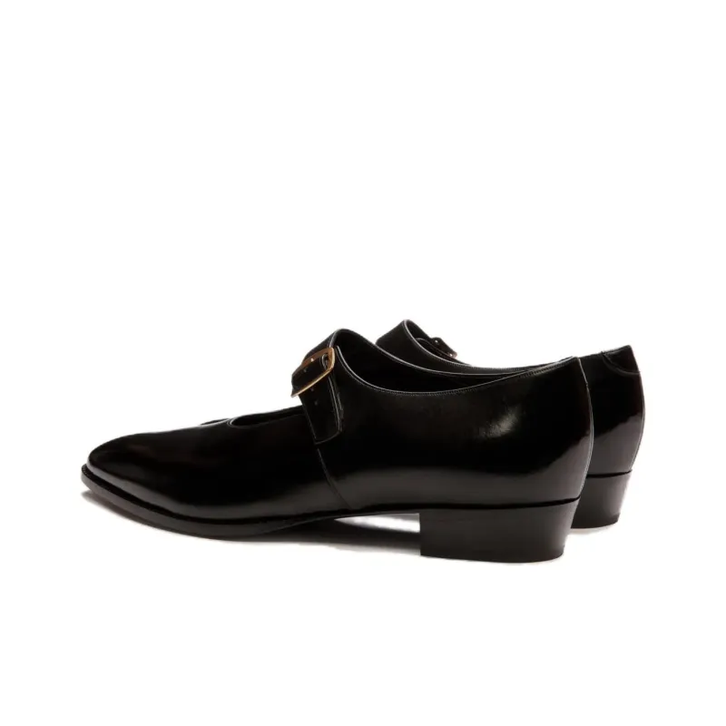 BALLY Glendale Chunky Heel Mary Jane Shoes Women's Black-4