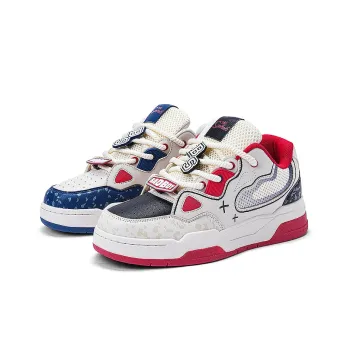 The Simpsons Skateboard Shoes Unisex Low Top Mismatched/Beige