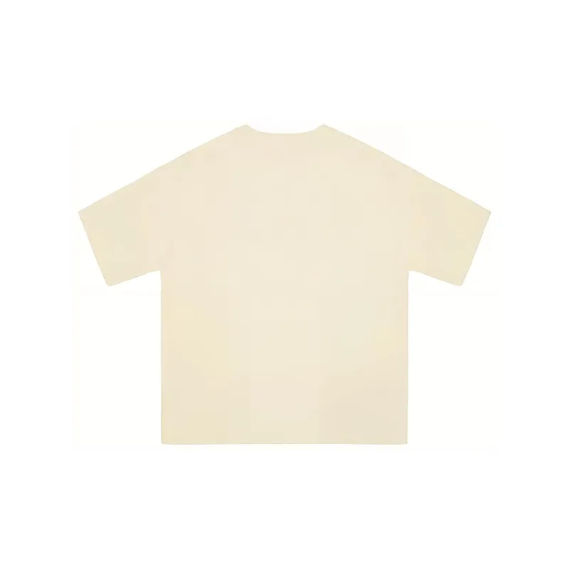 EMPTY REFERENCE Short Sleeved T Shirts Unisex Beige-1