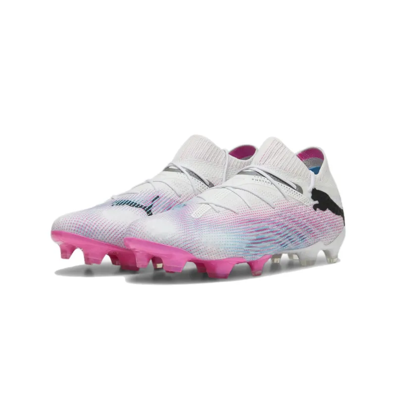 PUMA Future 7 Ultimate FG/AG Soccer Cleats 'White Pink Black'-2