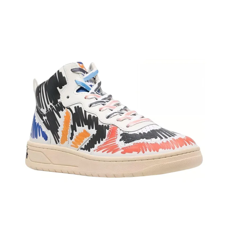 Veja V-15 Leather X MARNI Black Multi-1