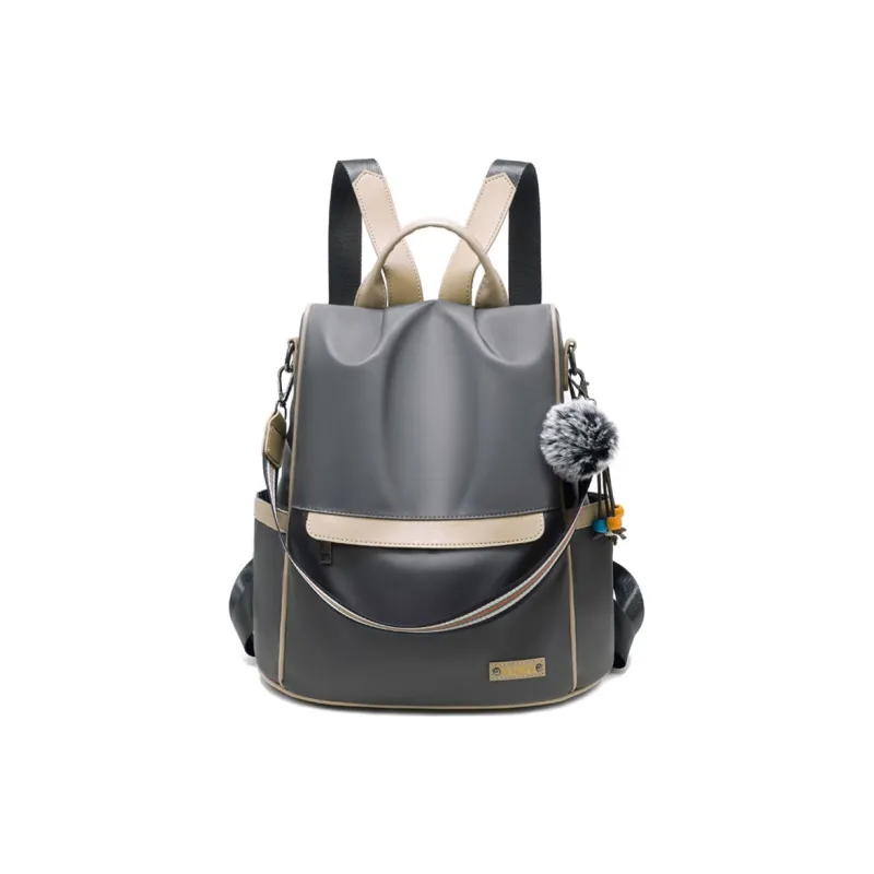 Weymond Oxford Travel Trendy Backpack Women's Gray/Blue/Green/Khaki-1
