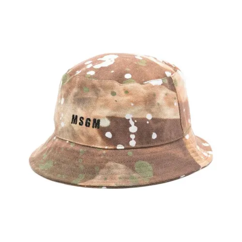 MSGM Tie-dye Patten Cotton Bucket Hat