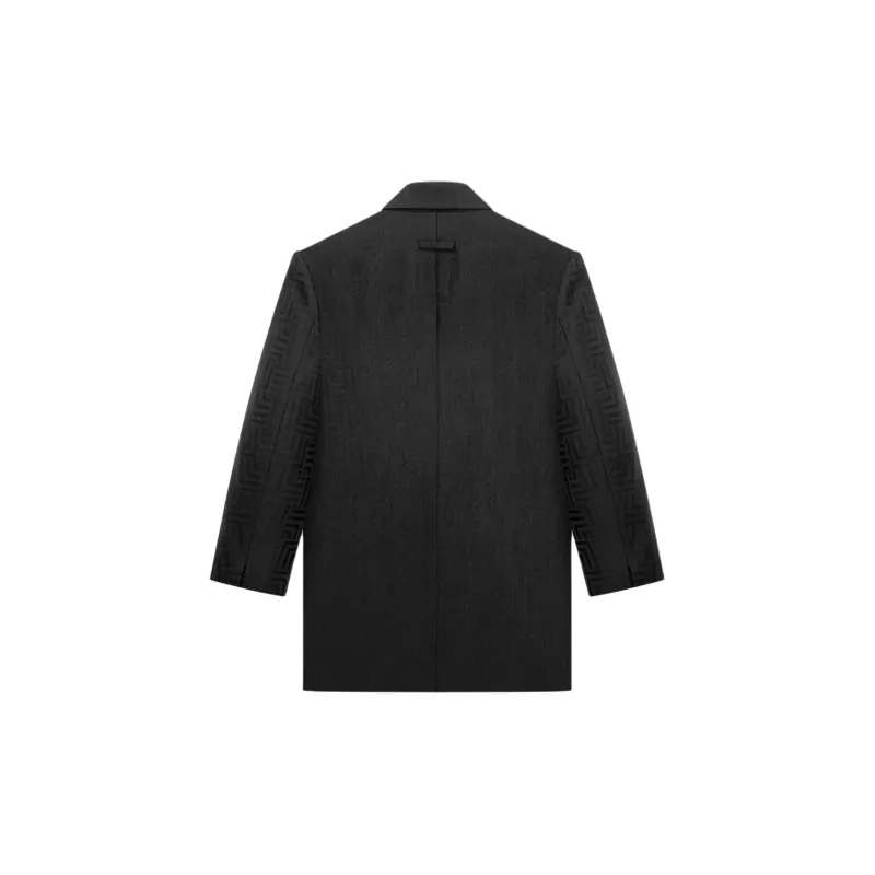 Fear Of God SS24 Season 8 Collection Wool Jacquard California Blazer Business Suit Women's Black-1