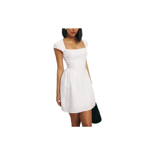 Reformation Short-Sleeved Dresses Women's White