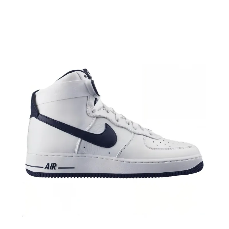 Nike Air Force 1 Premium LE Anti-Slip Wear-Resistant High-Top Skateboard Shoes Unisex White-1