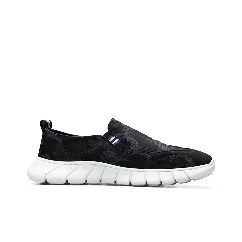 PARDASAUL Canvas Shoes Men Low Top Black, Yellow-1