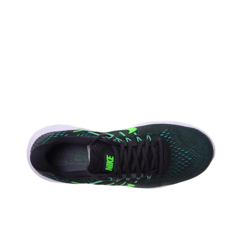 Nike Lunarglide 8 Wear-Resistant Low-Top Running Shoes Men's Black Green-3