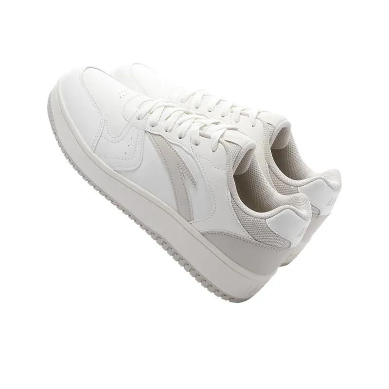 Anta Little Zero Sensation, Year One Cushioning Impact Resistance Low Top Skateboard Shoes Men's White Mud Gray-3
