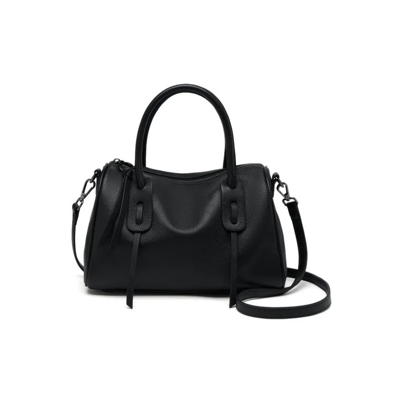 ZOOLER Top Grain Cow Leather Handbag Women's Black/Khaki/Caramel/Burgundy-8