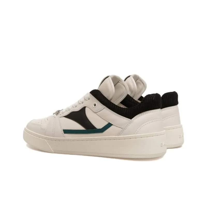 BALLY Low Top Skateboard Shoes Men's Ecru-3