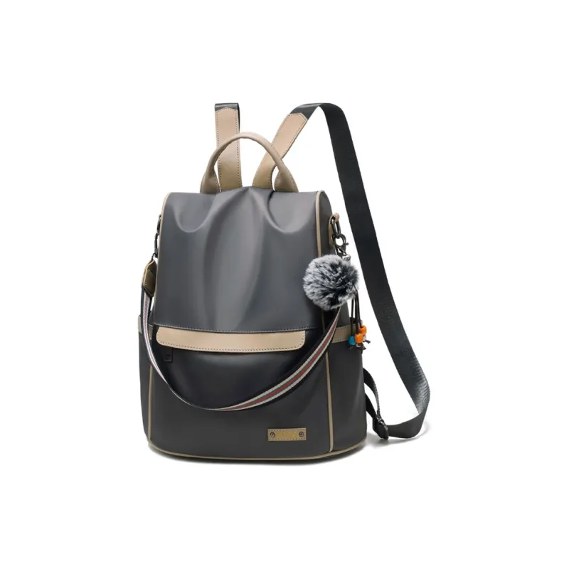 Weymond Oxford Travel Trendy Backpack Women's Gray/Blue/Green/Khaki-0