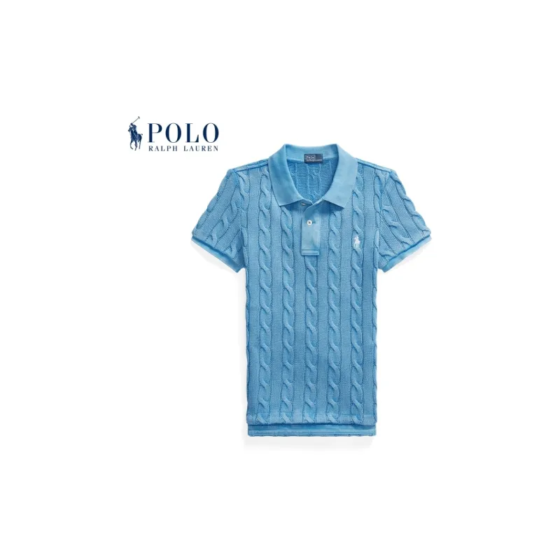 Polo Ralph Lauren Short Sleeve Polo Shirt Colby Blue-6