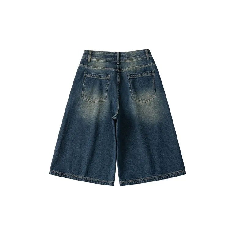 UNRETRO Denim Shorts Women's Denim Blue-1