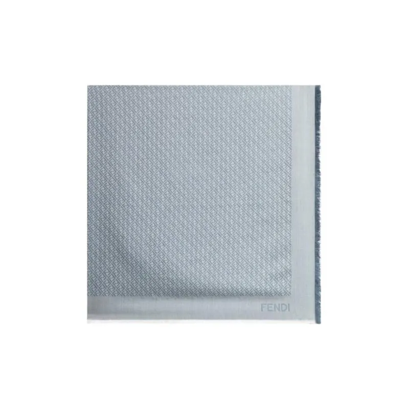 FENDI Ff Detailed Frayed Edge Scarf-0
