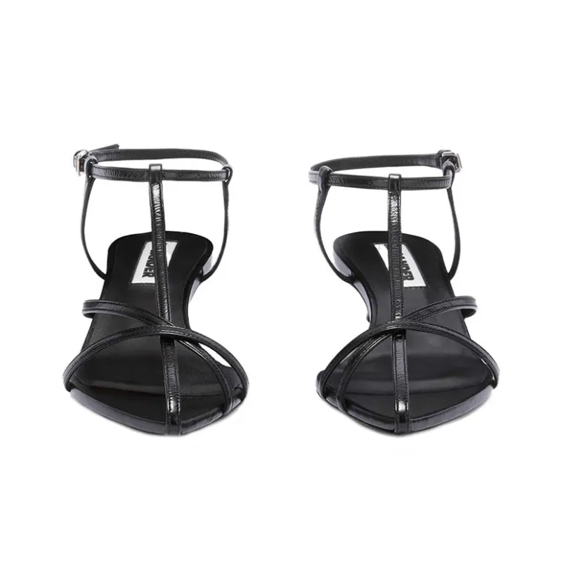 JIL SANDER Pointed Open-toe Leather Sandals-3