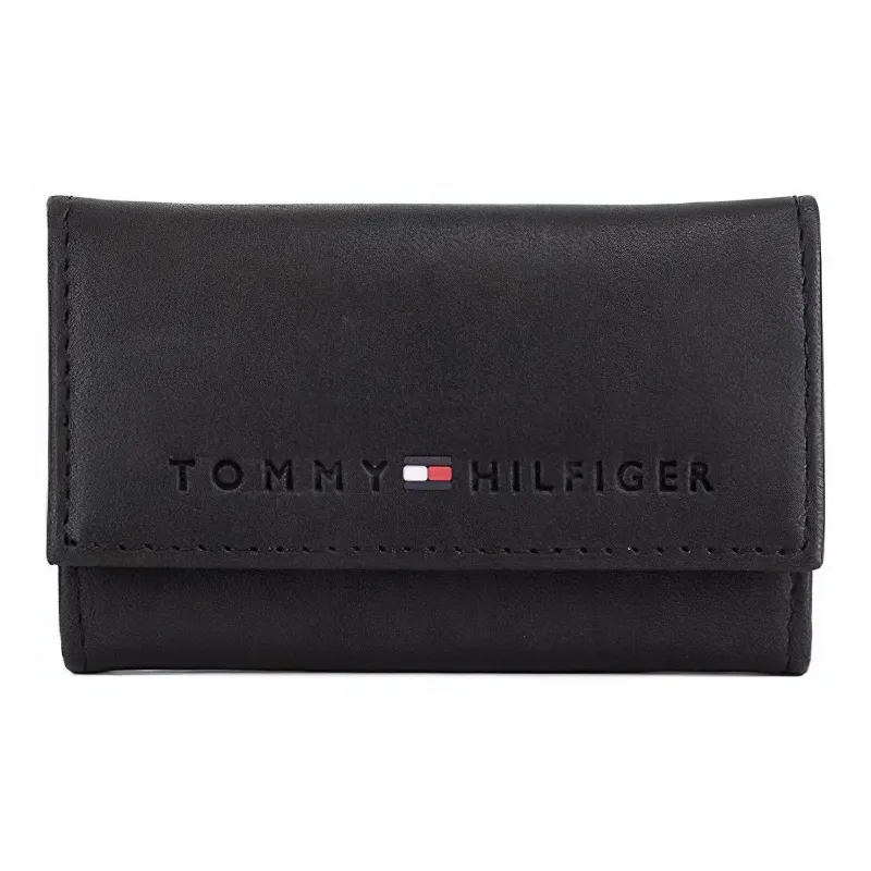 Tommy Hilfiger Leather Key Pouch Regular Men's Black-0