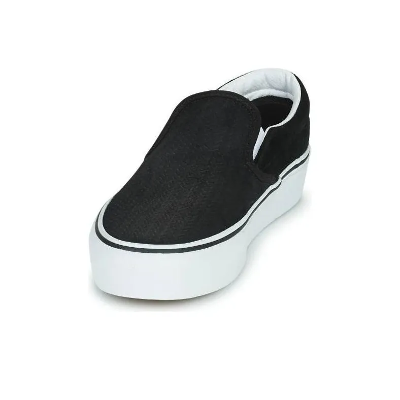 Vans Classic Slip On Platform 'Suede Embossed Black'-2