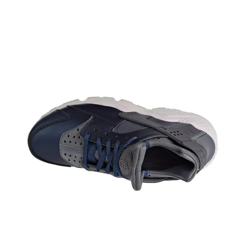 Nike Air Huarache Run Prm Txt Cool Grey Metallic Armory Navy Women's-3