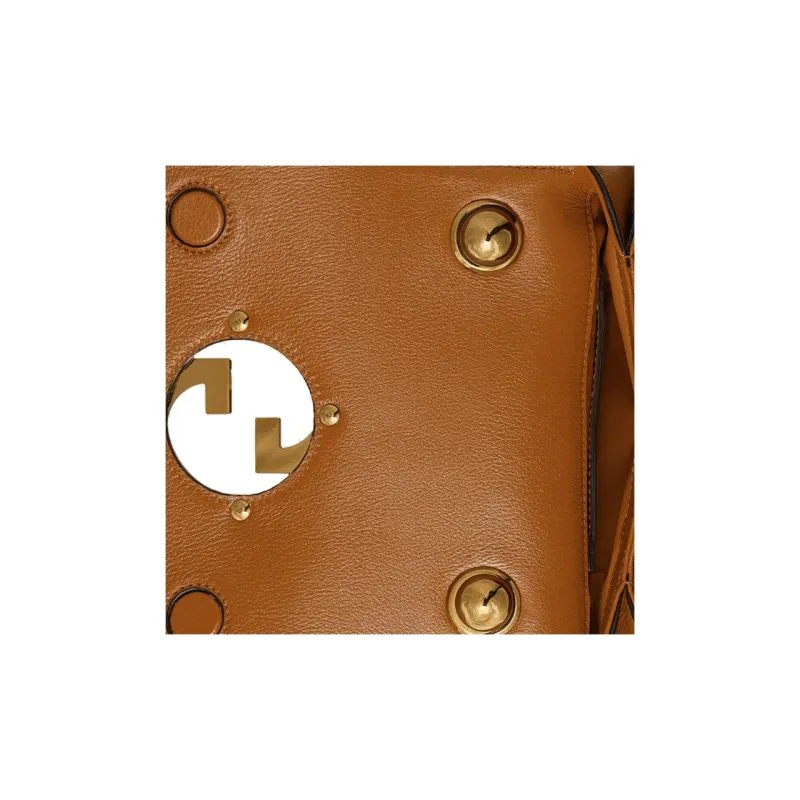 GUCCI Blondie Canvas With Leather Handbag, Shoulder Bag, Crossbody Bag Mini Women's Brown-8