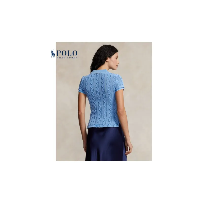 Polo Ralph Lauren Short Sleeve Polo Shirt Colby Blue-4