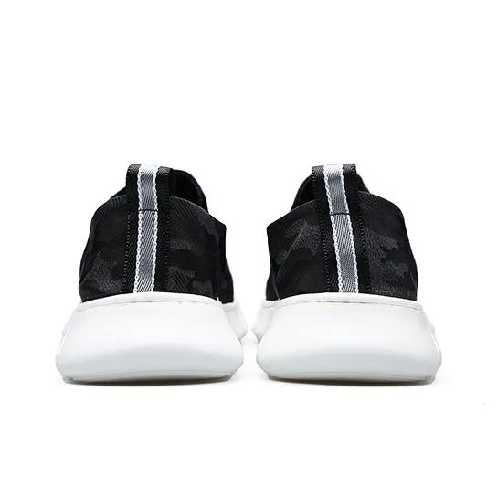 PARDASAUL Canvas Shoes Men Low Top Black, Yellow-4