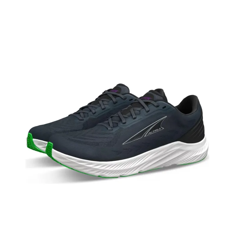 Altra Rivera 4 Cushioned Slip Resistant Abrasion Resistant Low Top Running Shoes Men's Black White-2