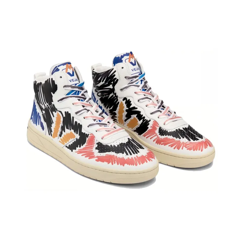 Veja V-15 Leather X MARNI Black Multi-2
