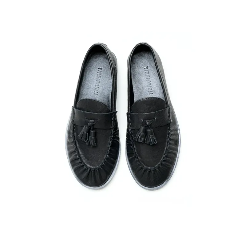 Iraqis Are Pleasing To Themselves Loafers 1.5cm Unisex Black-4