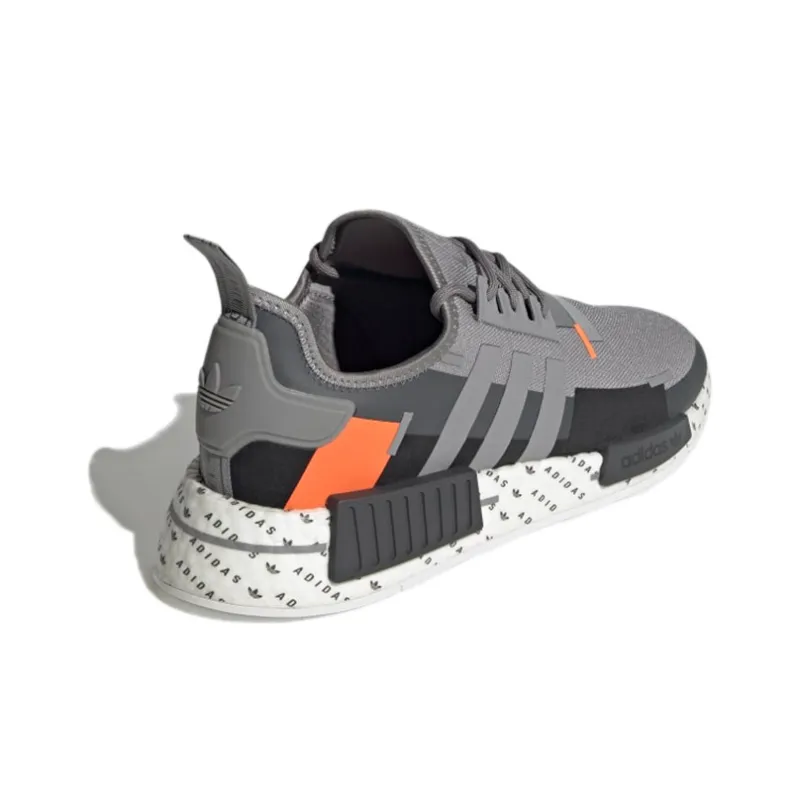 Adidas Nmd R1 Grey Team Solar Orange-3