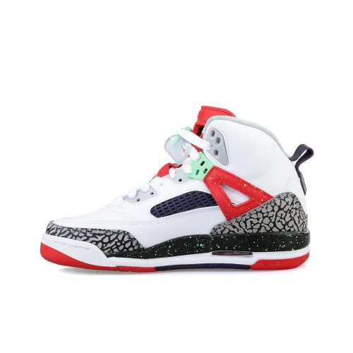 Jordan Spizike Vintage Basketball Shoes Unisex Mid-Top Black/White Red