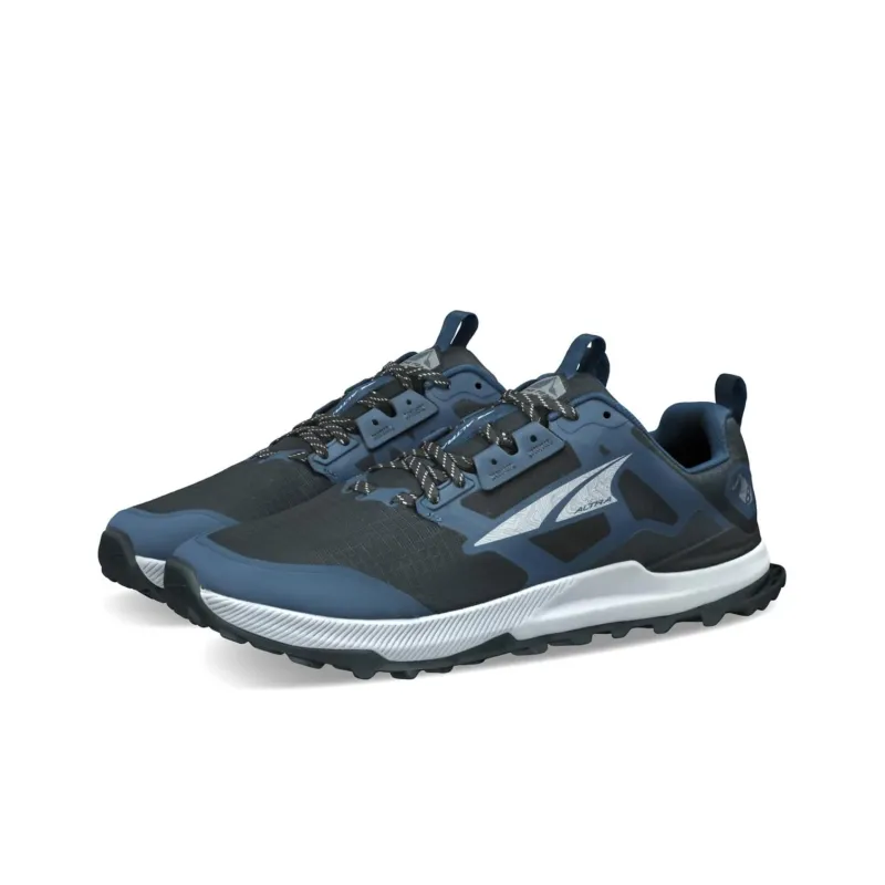 Altra Cushioning, Slip Resistant, And Abrasion Resistant Low Top Trail Running Shoes Men's Blue Black White-2