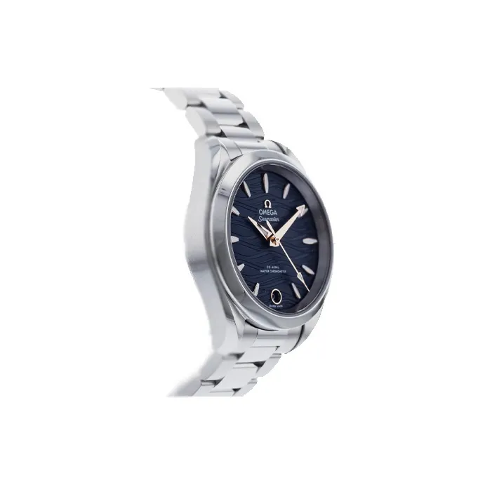 OMEGA AQUA TERRA 150 Meters Automatic Mechanical Movement Women's Watch Watch 34mm Blue Dial-3