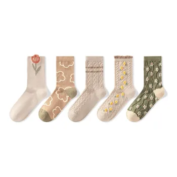 NAIER Mid Calf Socks Women's 5 Pack