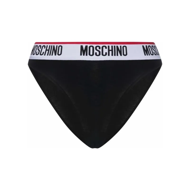 MOSCHINO Logo band Cotton blend Briefs Pack Of Two-2