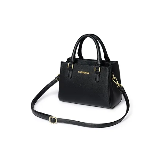 Versman PU Handbag Shoulder Bag Medium Size Women's Classic Black-0