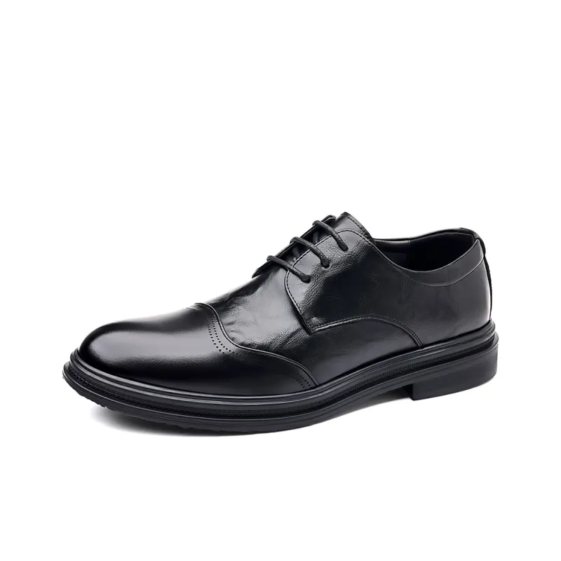 JIETEGONGYANG Dress Shoes Men's Black-3