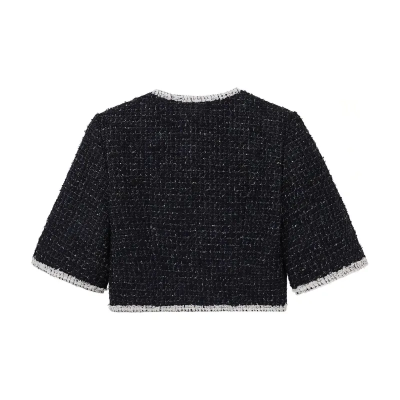 D'zzit Cropped Coat Women's Dark Blue-1