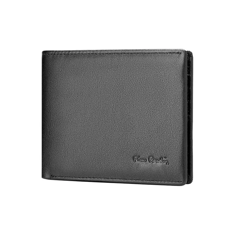 PIERRE CARDIN Genuine Leather Cropped Casual Wallet Horizontal Wallet Box Men's-1