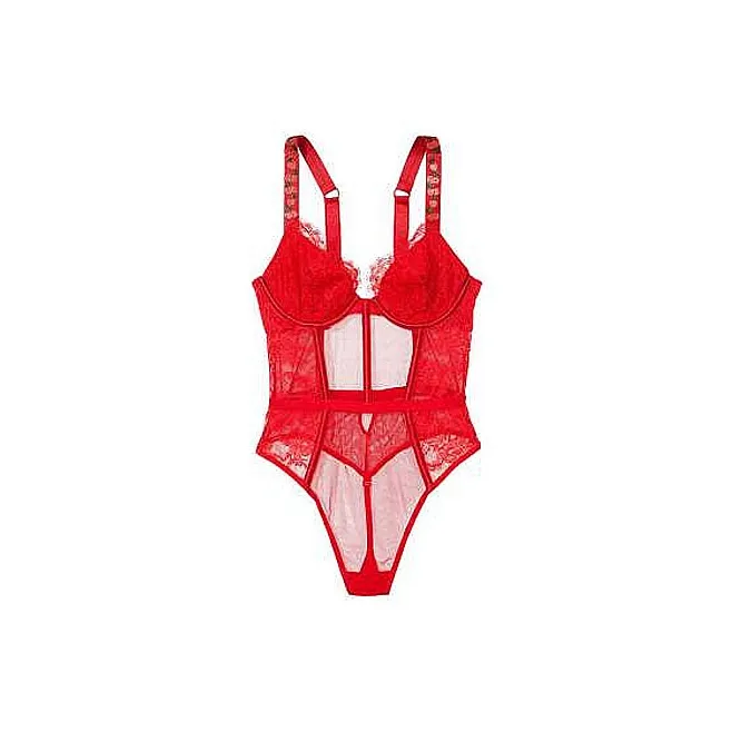 VICTORIA'S SECRET Bodysuits Women's Red-0