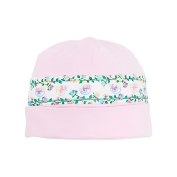 CHIARA FERRAGNI Eyelike print Jersey Beanie
