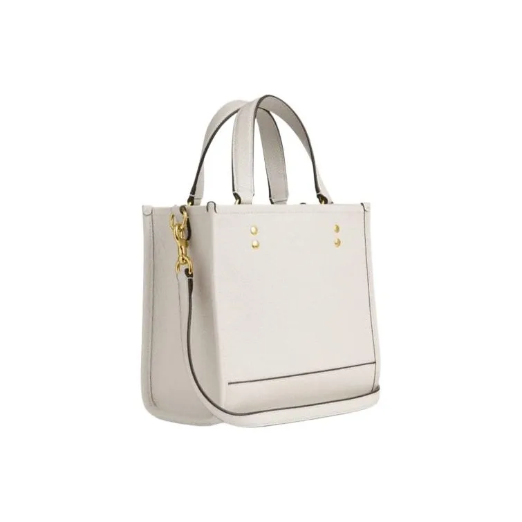COACH Dempsey Cow Leather Tote Bag, Shopping Bag, Shoulder Bag, Crossbody Bag, Handbag Medium Size Women's Chalk White-1