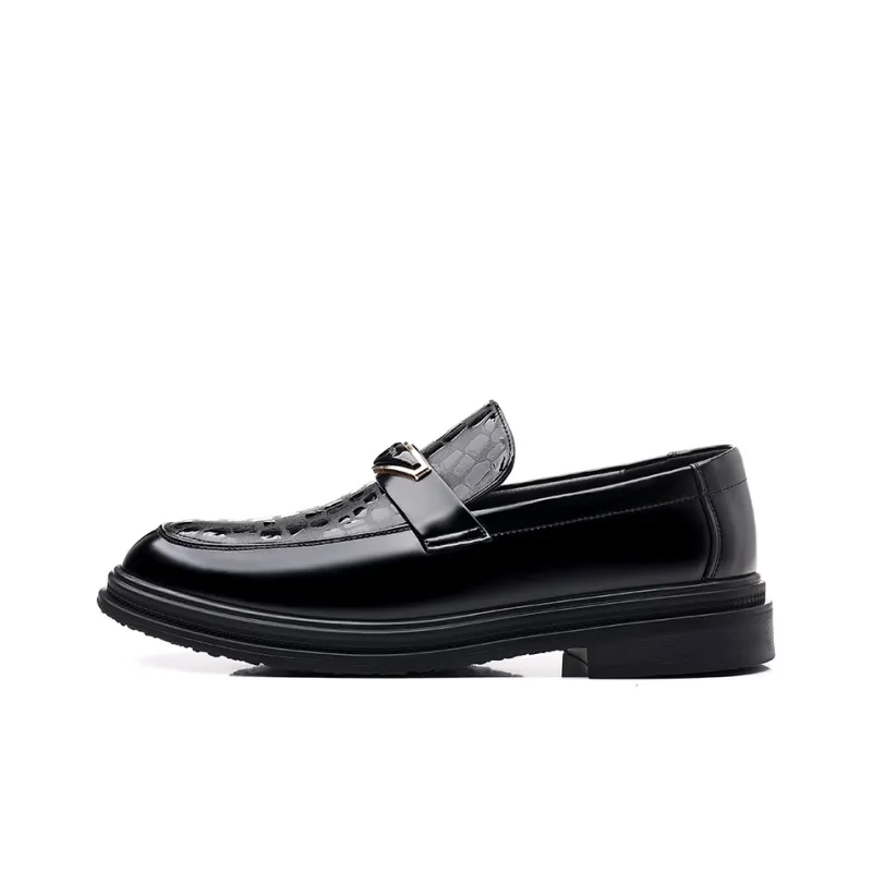 JIETEGONGYANG Loafers Men's Black-1