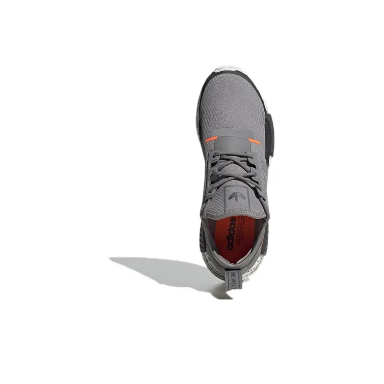 Adidas Nmd R1 Grey Team Solar Orange-4