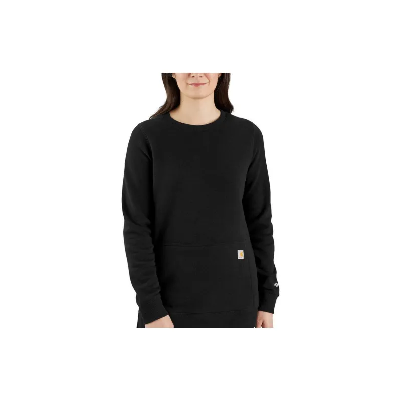 Carhartt 105468 WOMEN'S CARHARTT FORCE Collection LIGHTWEIGHT SWEATSHIRT Sweatshirt RELAXED FIT Women's Black-1