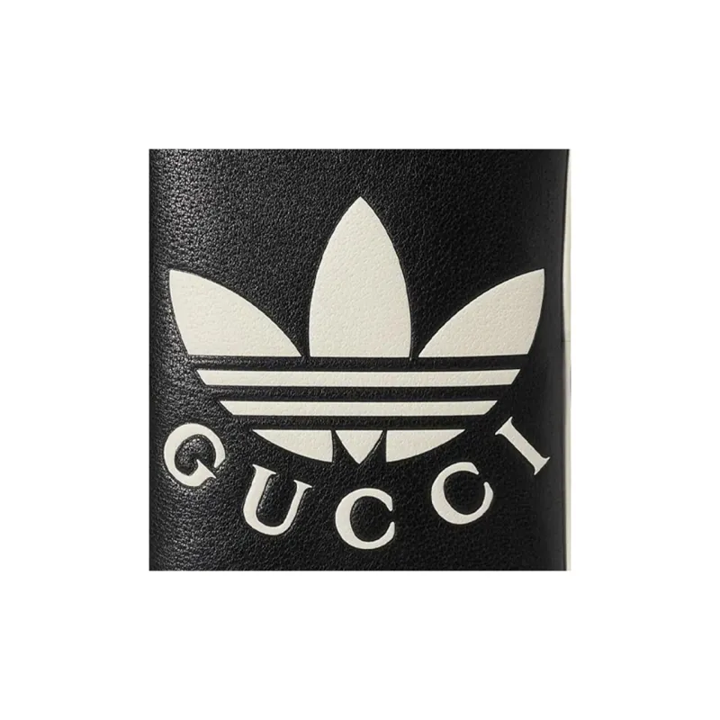 GUCCI Adidas, Collaboration Leather Small Square Bag Handbag Mini Men's Black-8