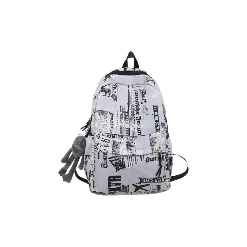 ALNI BITTON Nylon Backpack Regular Men's  Sizing Black/Blue/White/Gray-16