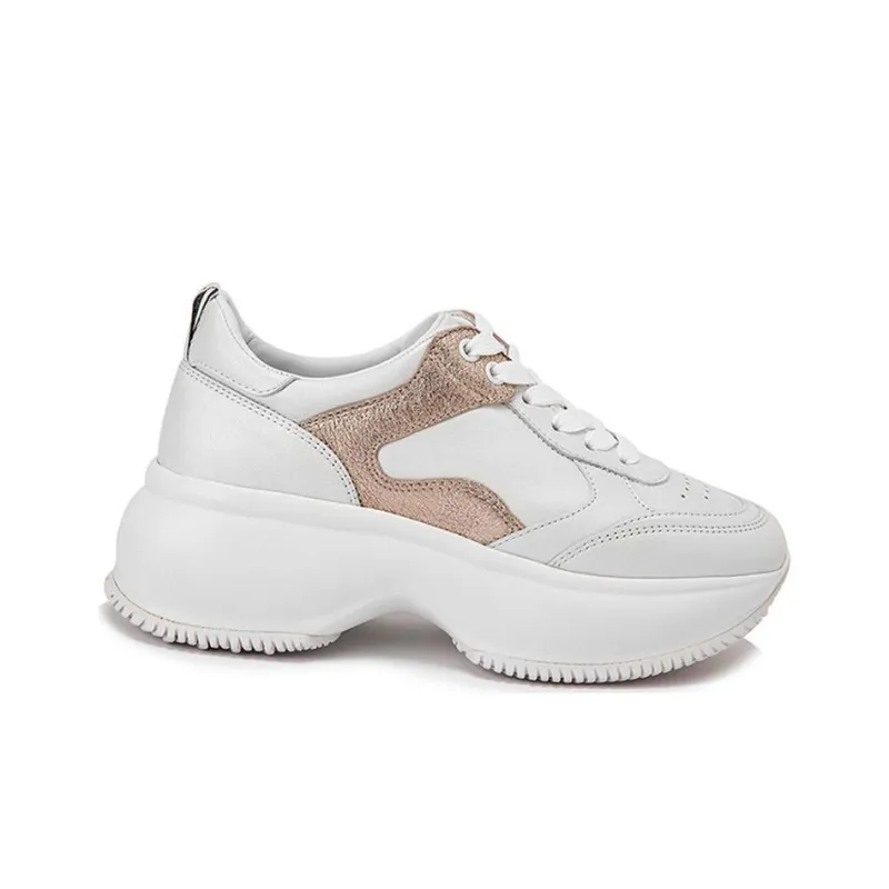 HOGAN Maxi I Active Wear-Resistant Low-Top Casual Shoes Women's White-2